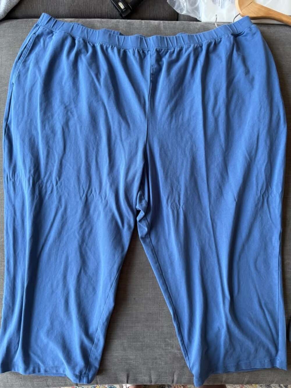 Catherines Suprema Collection Blue Capri Pants Size 3X 26/28W